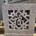 山西 芝麻白花岗岩镂空雕花灯笼