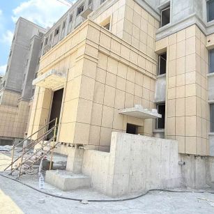 山西 黄金麻干挂，工地实拍
