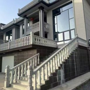山西 芝麻白别墅阳台栏杆，楼梯栏杆