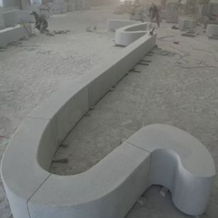 山西 花岗岩整石坐凳拼装