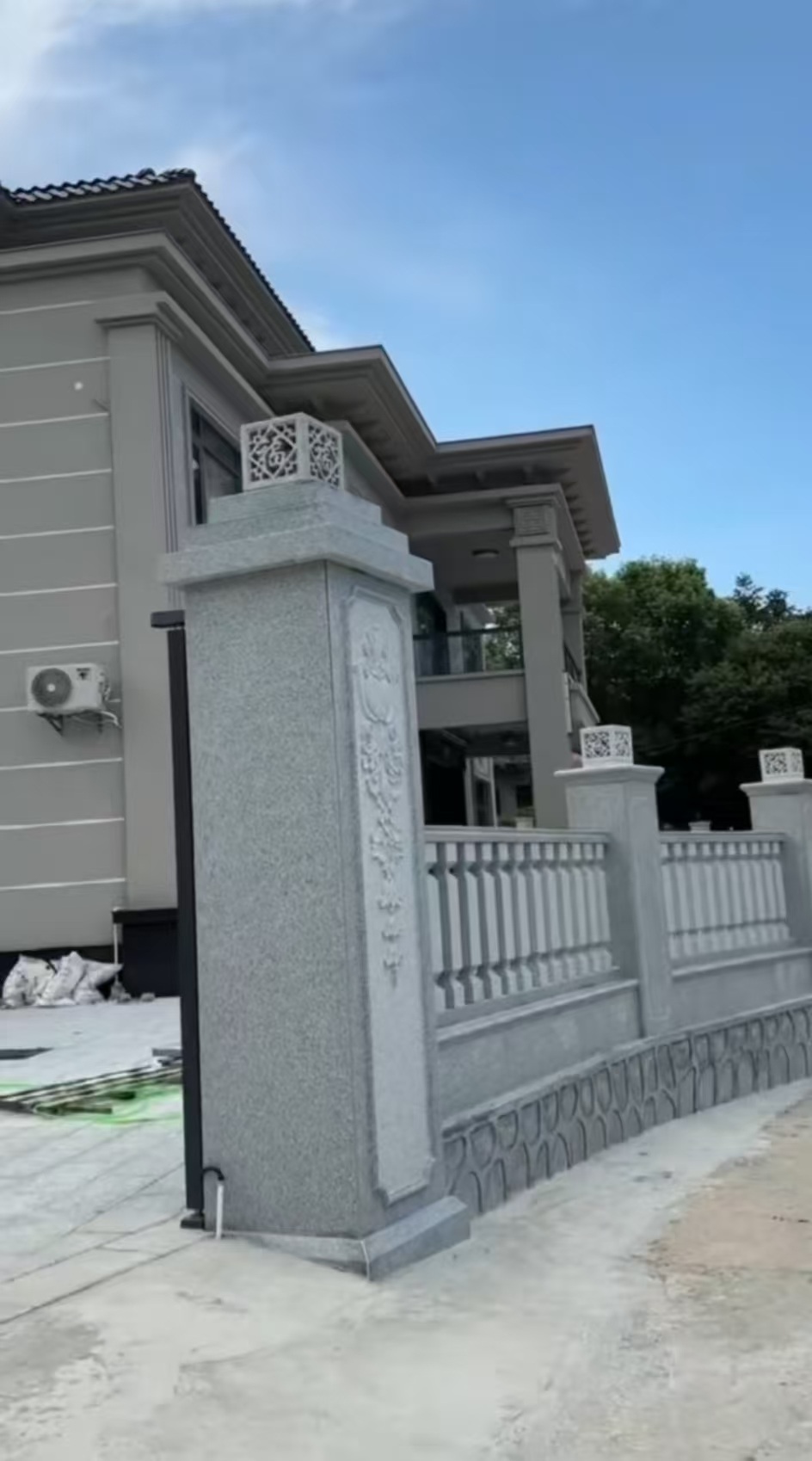 山西 芝麻白别墅围墙栏杆，私人订制