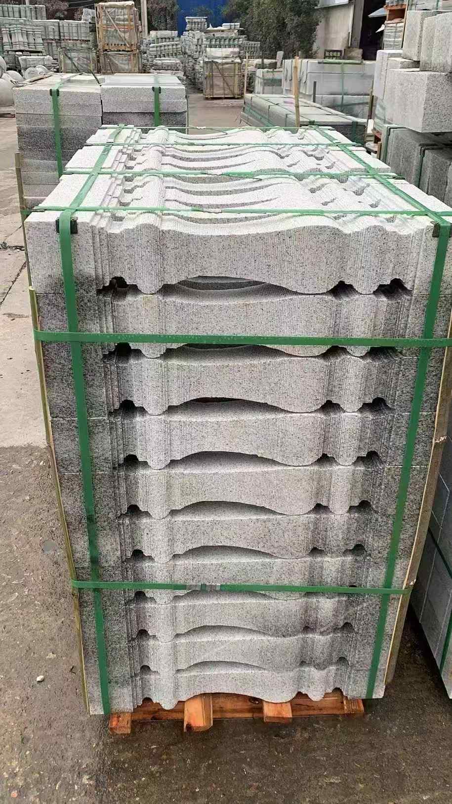 山西 芝麻白方形拉丝面，栏杆花瓶柱