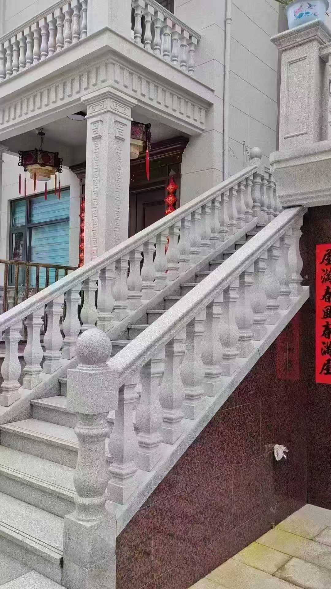 山西 天然石材 阳台庭院护栏、栏杆
