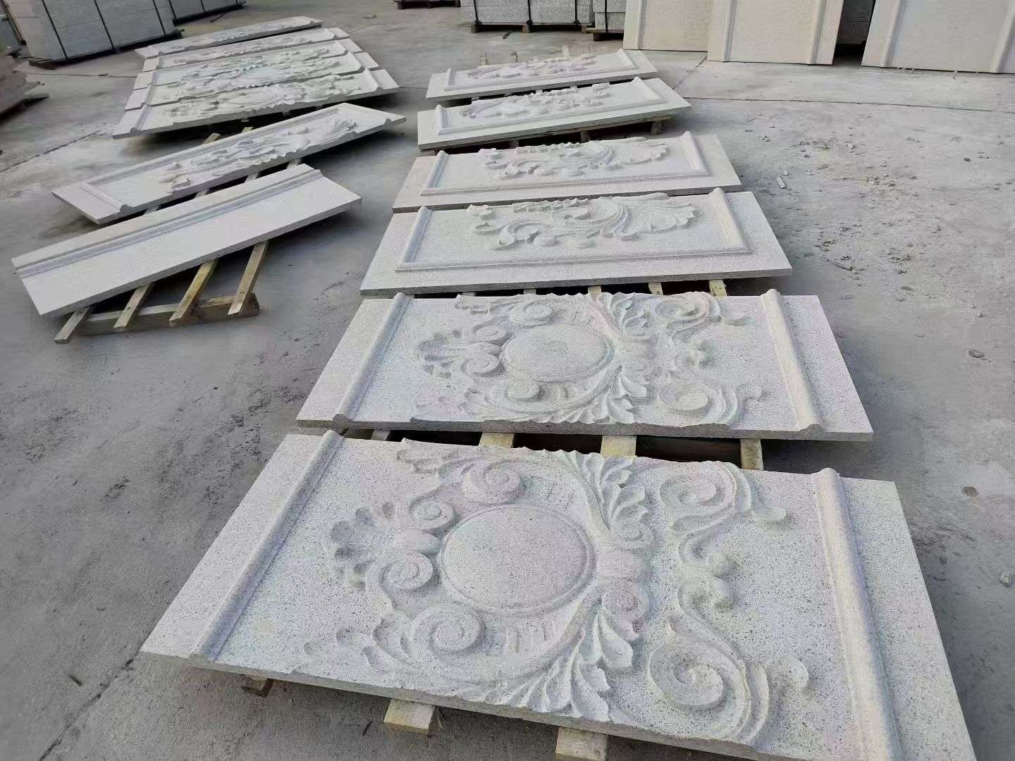 山西 芝麻白干挂雕花板