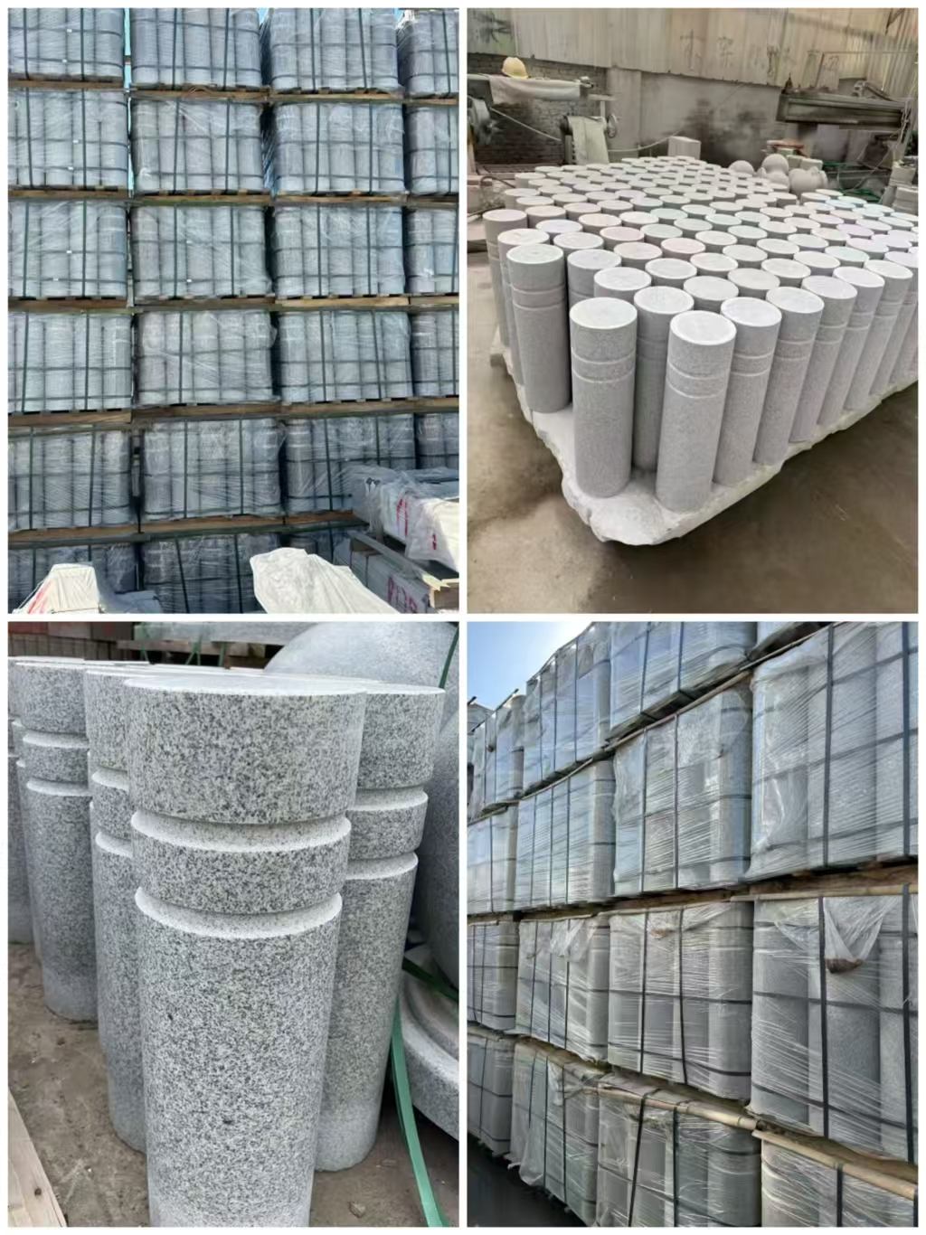 山西 芝麻白花岗岩挡车柱、隔离柱多少钱