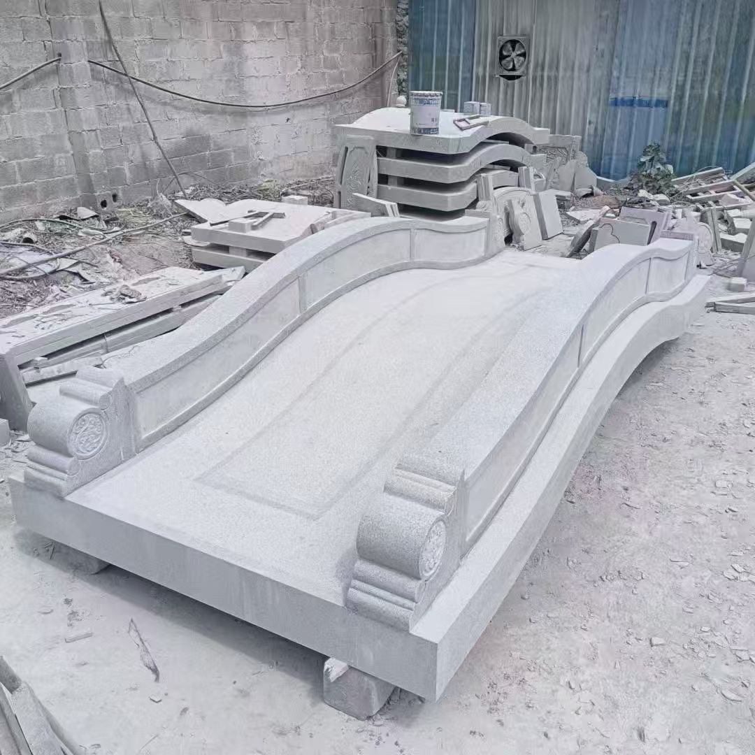 山西 芝麻灰花岗岩园林景观 小石桥