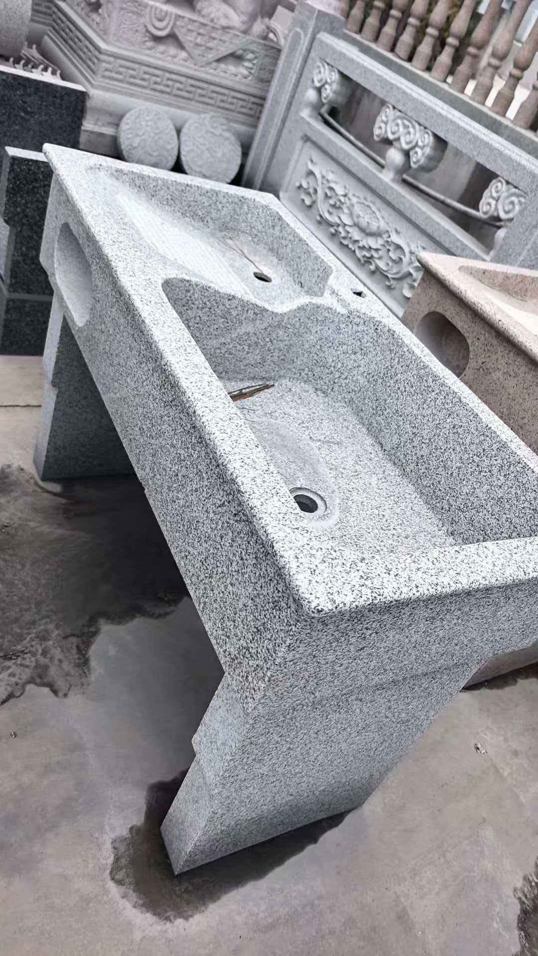 山西 花岗岩石材洗手池，洗衣池