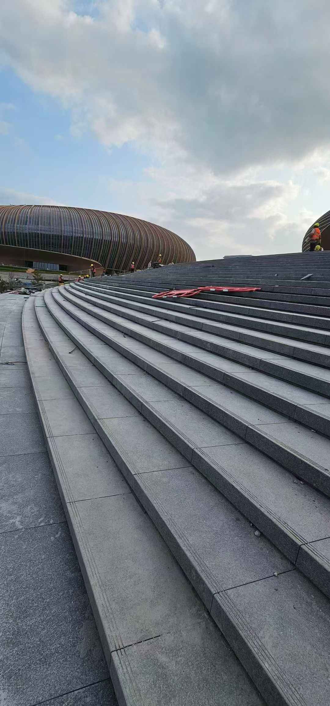 山西 弧形整石台阶铺装效果图