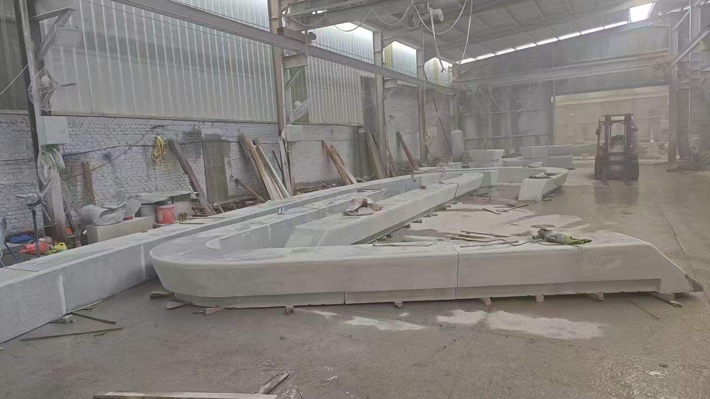 山西 花岗岩整石坐凳拼装